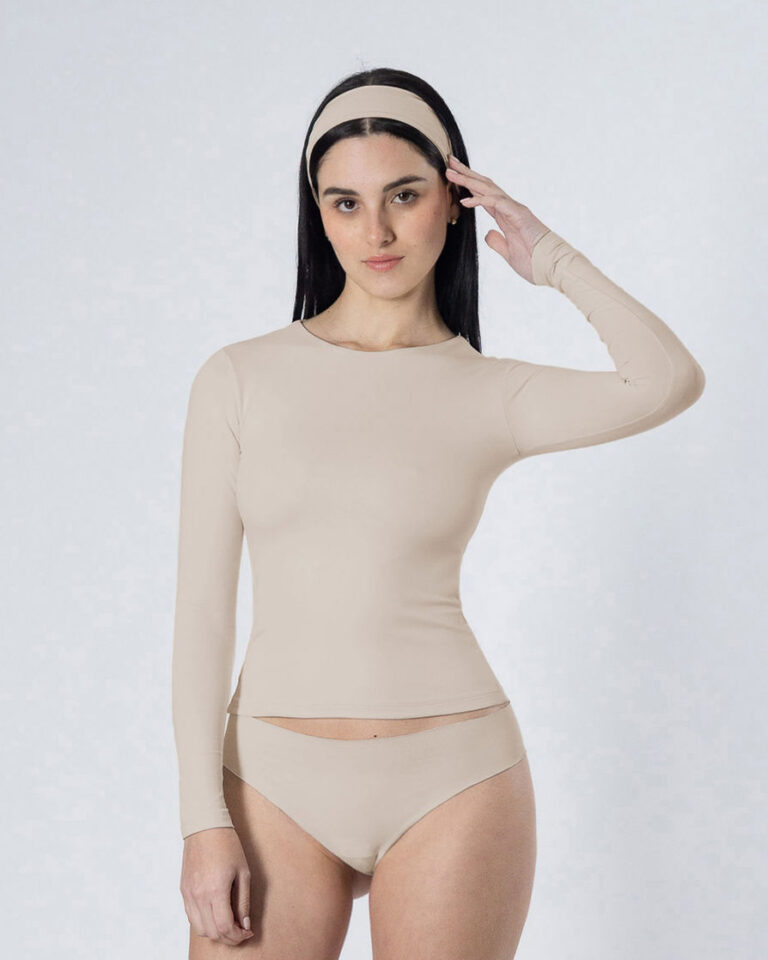 Camiseta Clásica ML - Beige